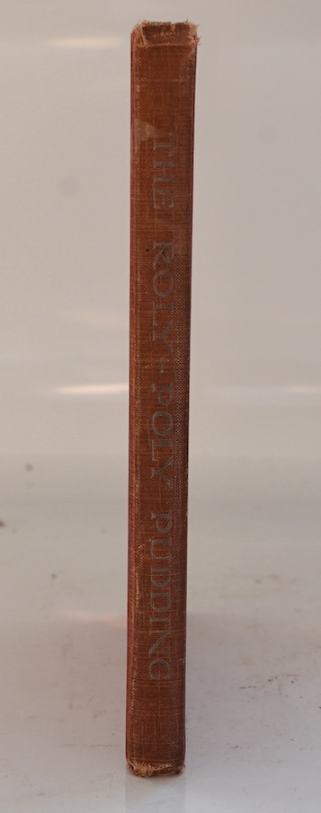 Potter, Beatrix - The Roly-Poly Pudding. 1st edition (?third printing). coloured pictorial title (printed in blue), frontis. and 17 full page coloured illus., num. text illus.; white ruled and lettered maroon cloth, gilt